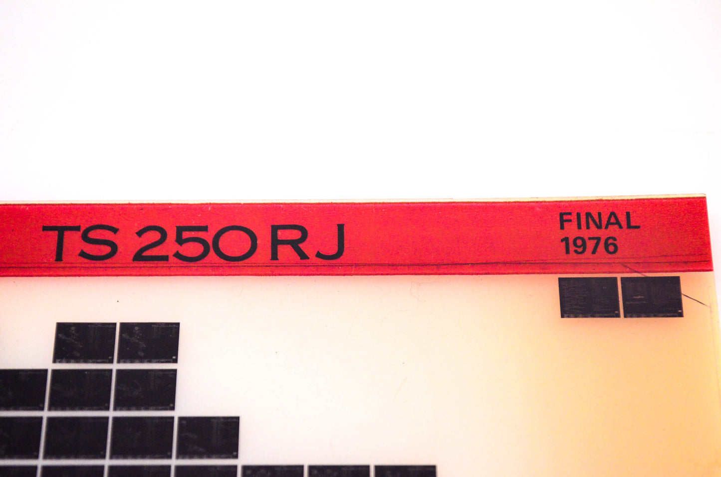 OEM Suzuki TS 250 RJ 1976 Suzuki TS 250 RJ, Final Edition Microfiche