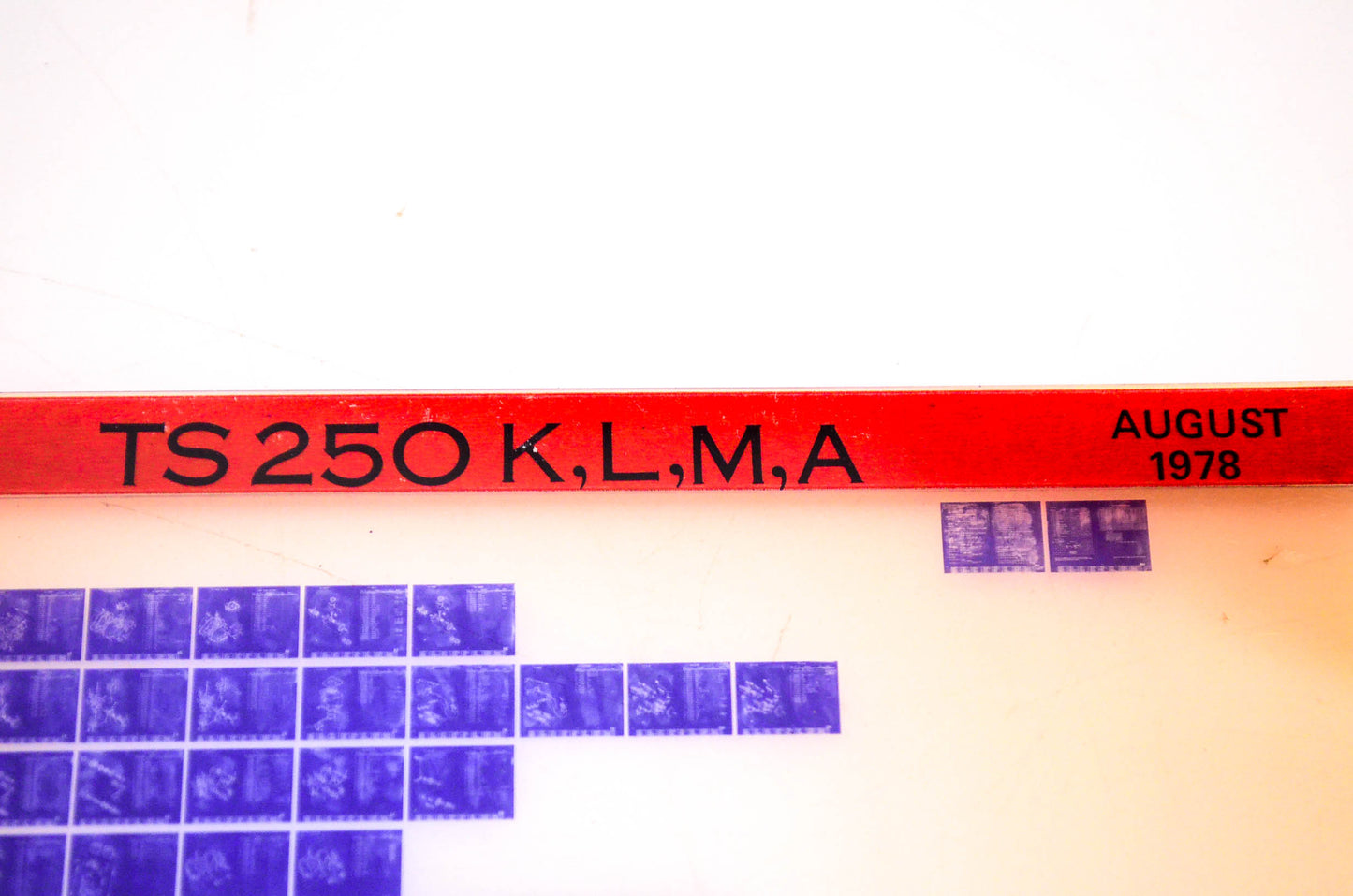 OEM Suzuki TS 250 K,L,M,A 1978/August Suzuki TS 250 K,L,M,A Microfiche