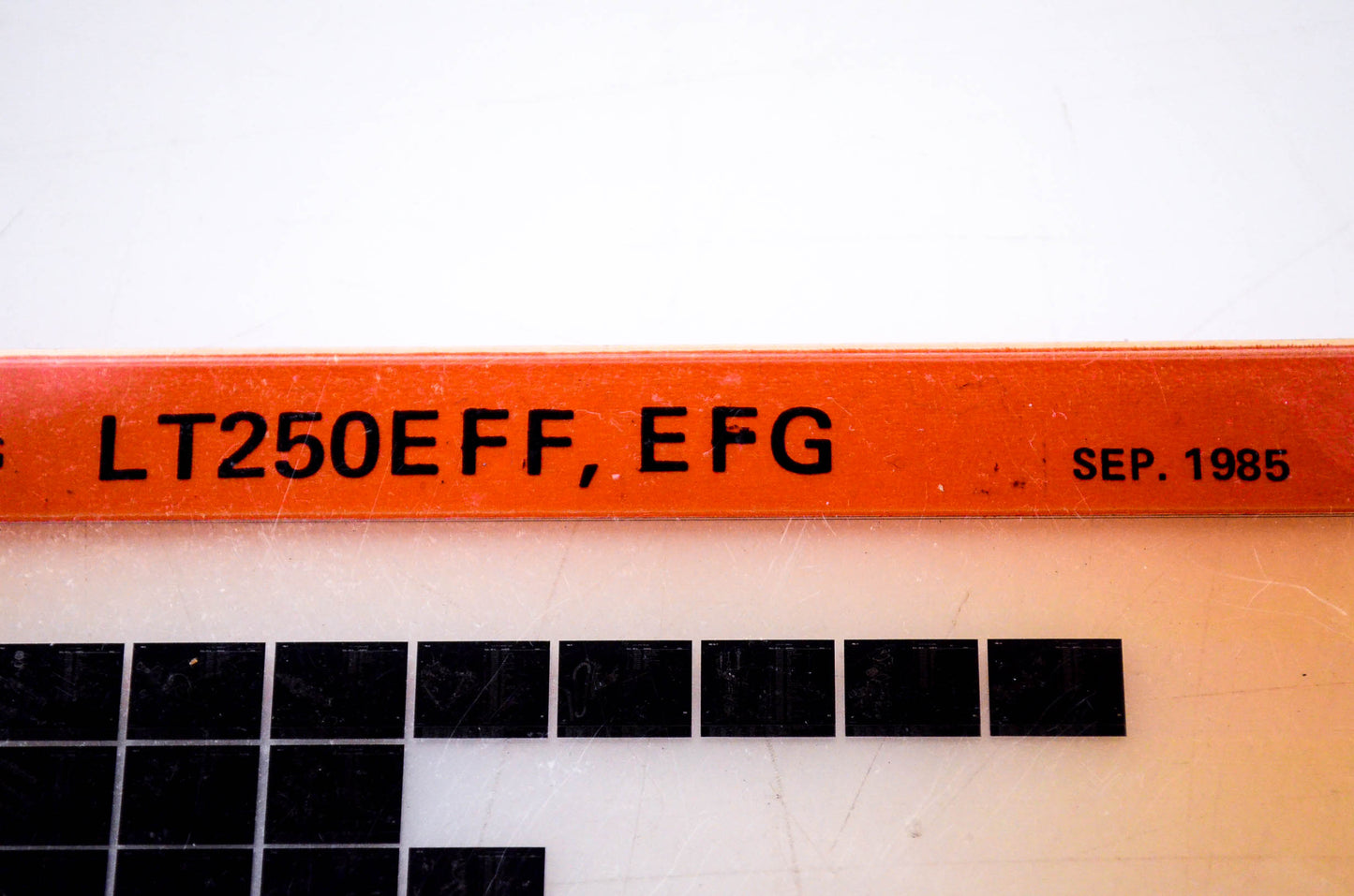 OEM Suzuki LT250EFF, EFG 1985/September Parts Catalog Microfiche
