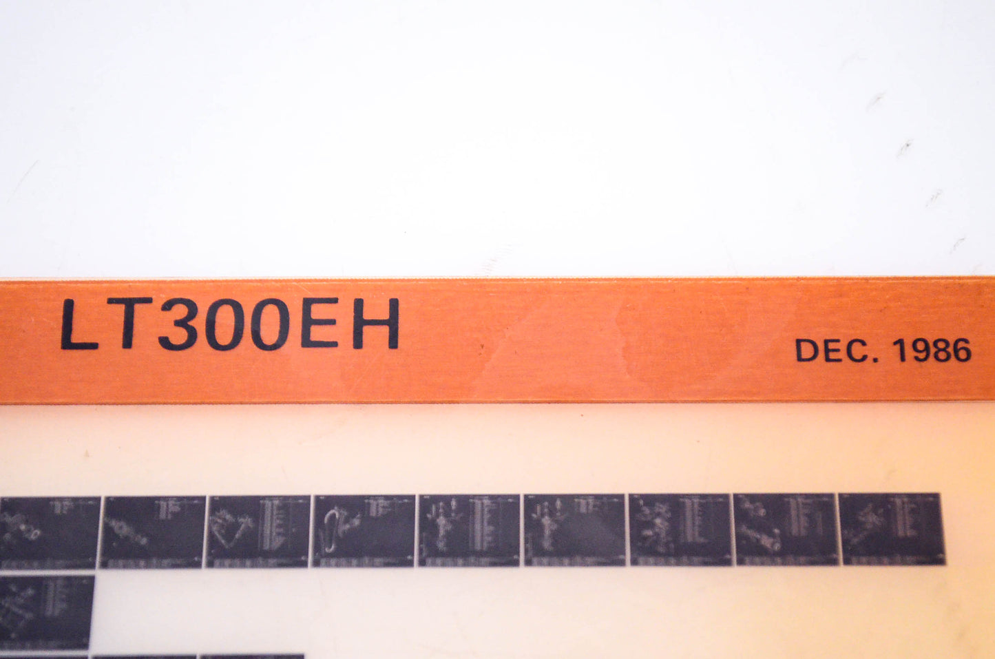 OEM Suzuki LT300EH 1986/December Parts Catalog Microfiche