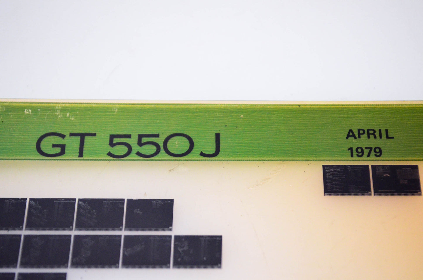 OEM Suzuki GT 550J 1979/April Parts Catalog Microfiche