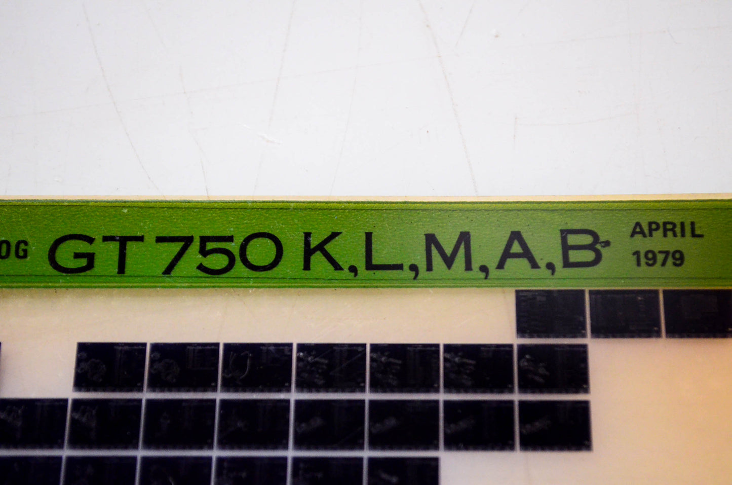OEM Suzuki GT750 K,L,M,A,B 1979/April Parts Catalog Microfiche