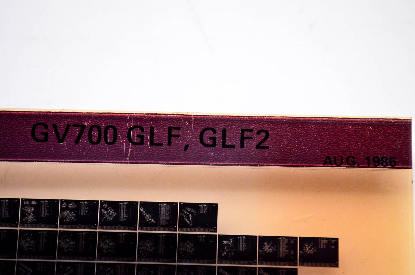 OEM Suzuki GV700 GLF, GLF2 1986/August Parts Catalog Microfiche