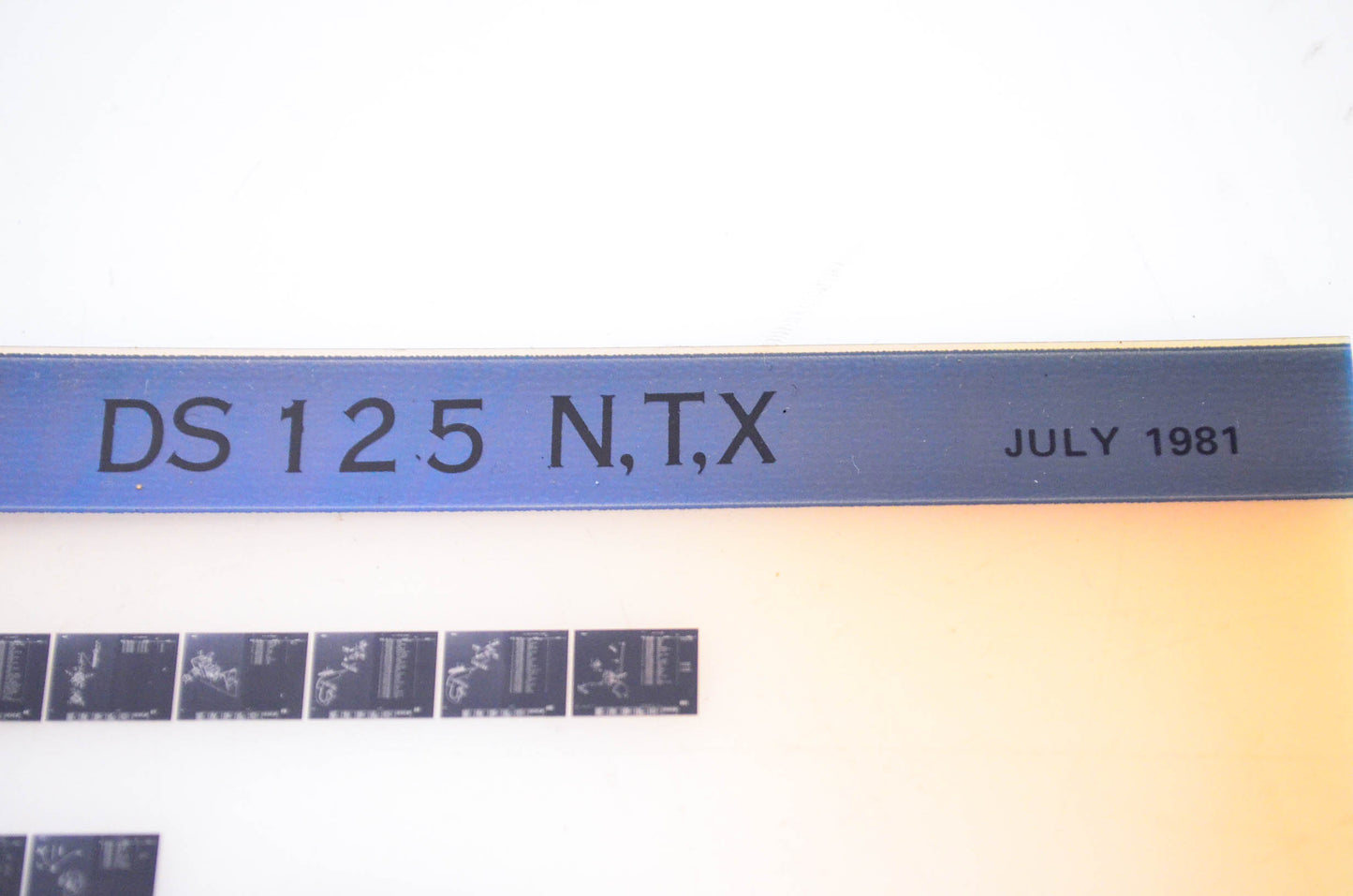 OEM Suzuki DS 125 N,T,X 1981/July Parts Catalog Microfiche