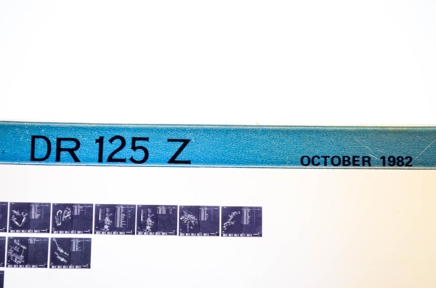 OEM Suzuki DR 125 Z 1982/October Parts Catalog Microfiche