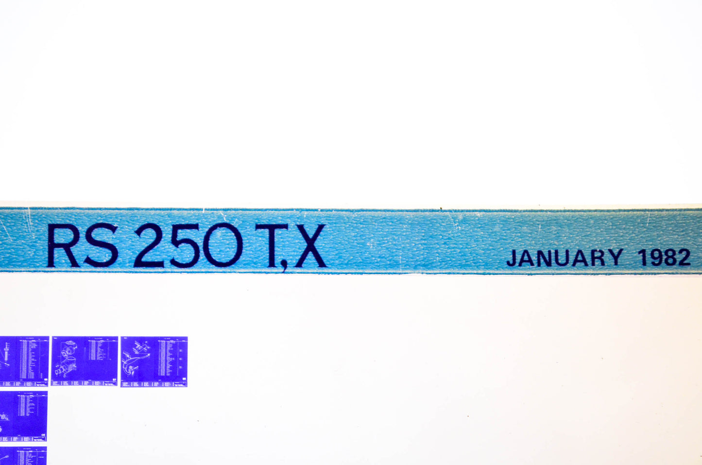 OEM Suzuki RS250T,X 1982/January Parts Catalog Microfiche