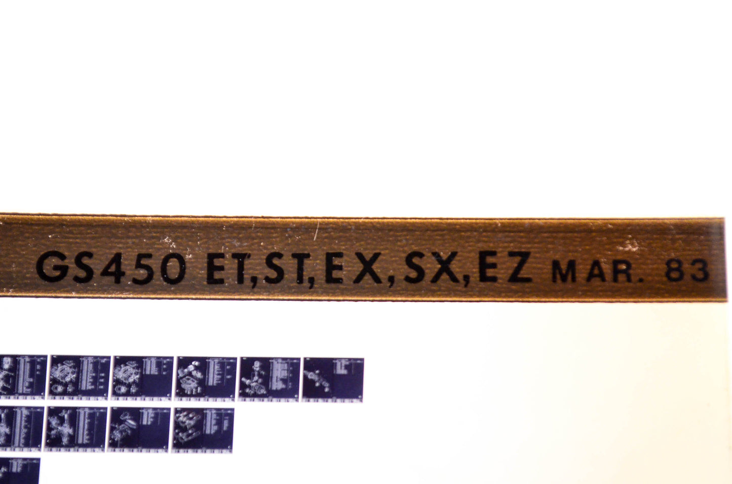 OEM Suzuki GS450 ET,ST,EX,SX,EZ 1983/March Parts Catalog Microfiche