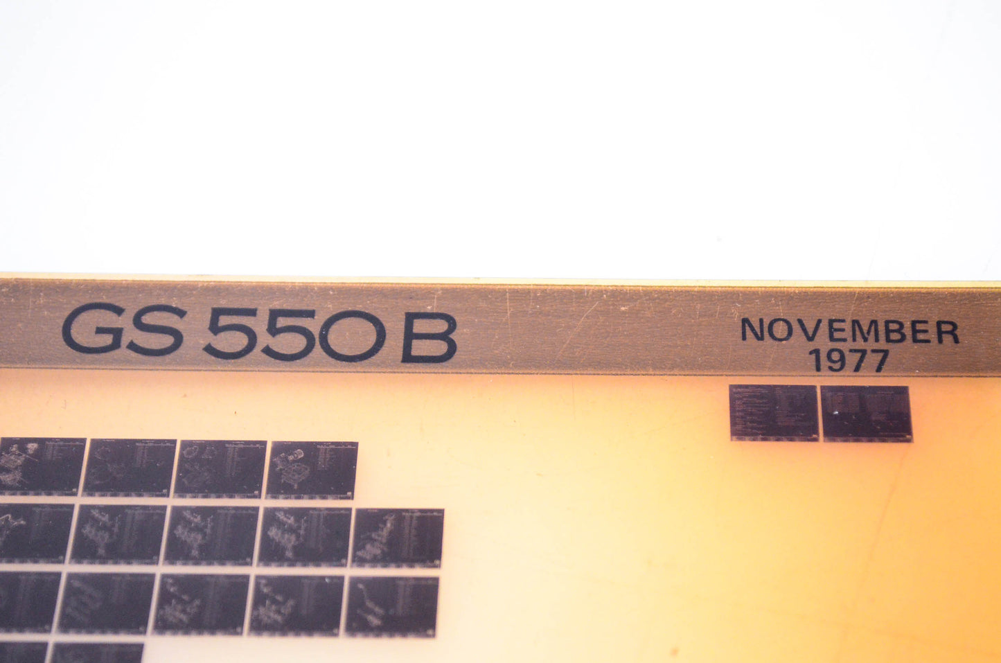 OEM Suzuki GS 550B 1977/November Microfiche