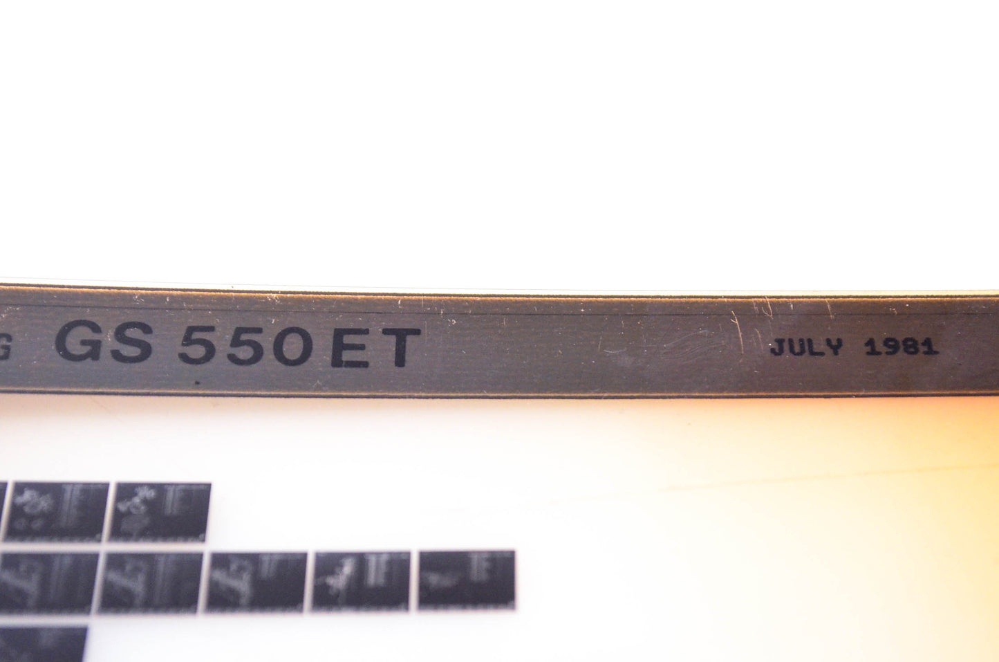 OEM Suzuki GS 550 ET 1981/July Parts Catalog Microfiche