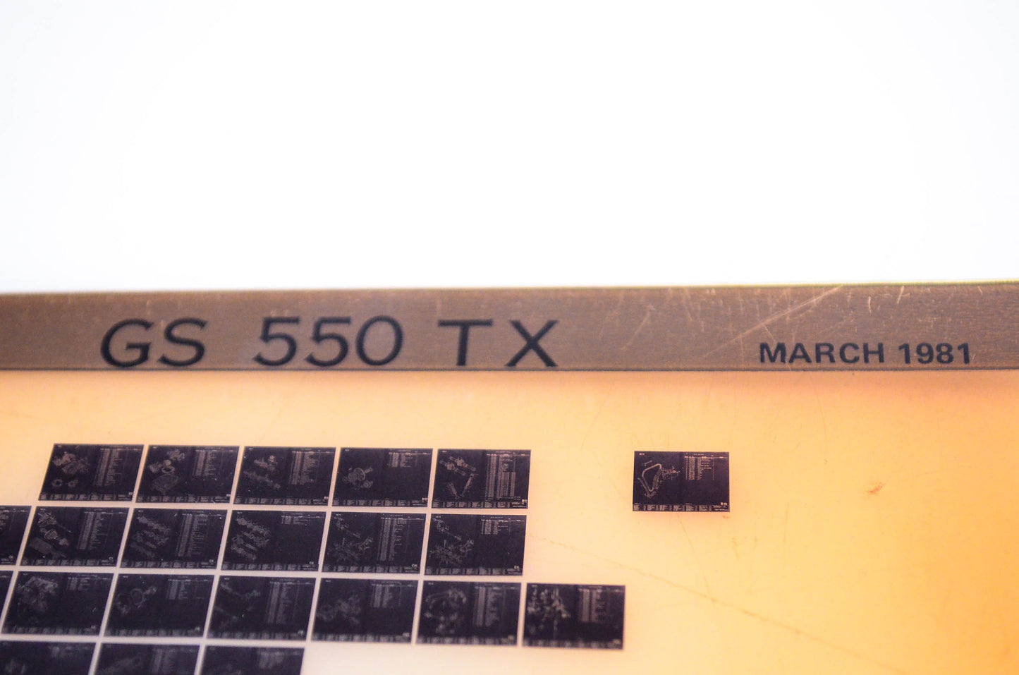 OEM Suzuki GS 550 TX 1981/March Parts Catalog Microfiche