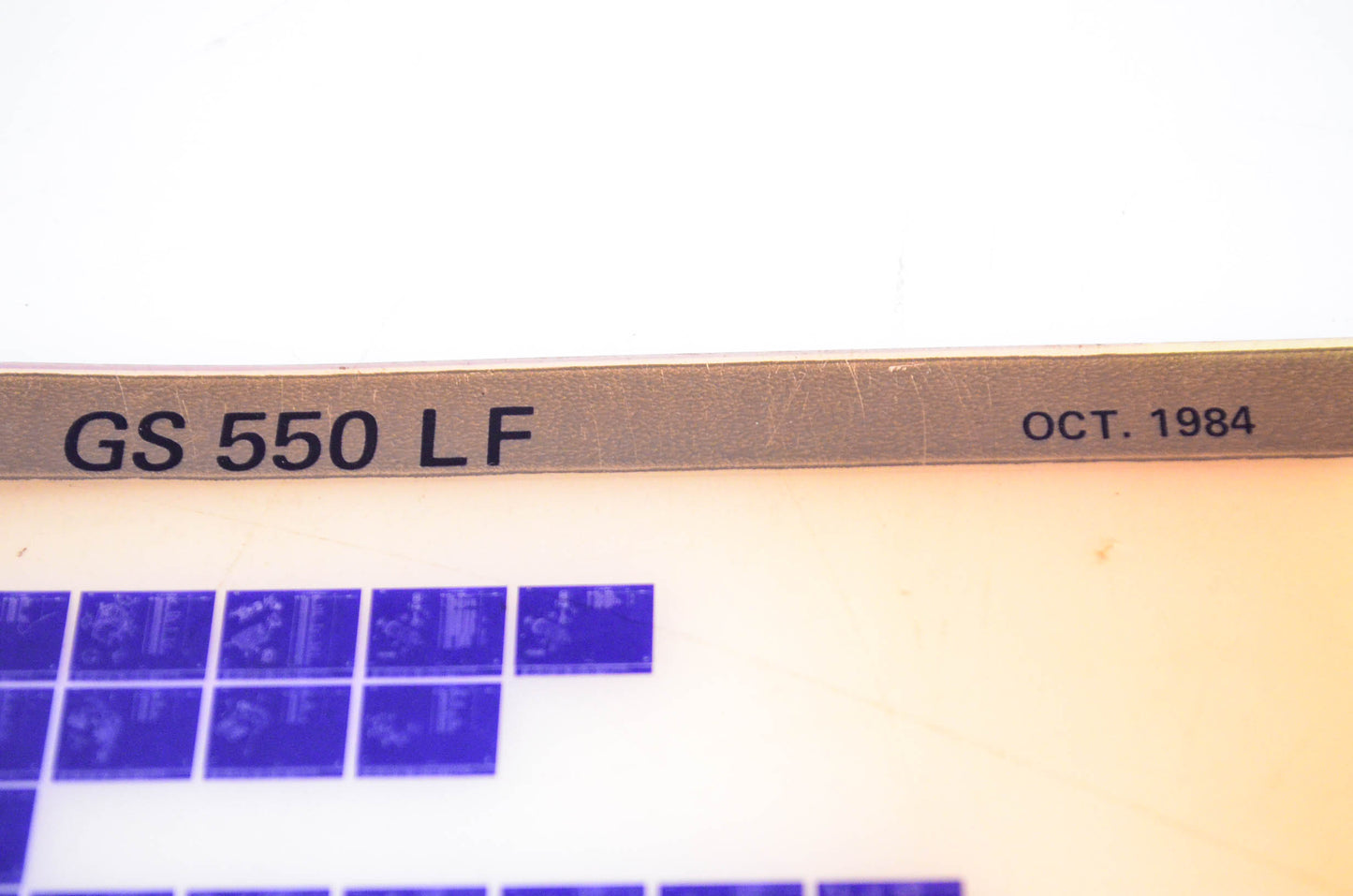 OEM Suzuki GS 550 LF 1984/October Parts Catalog Microfiche