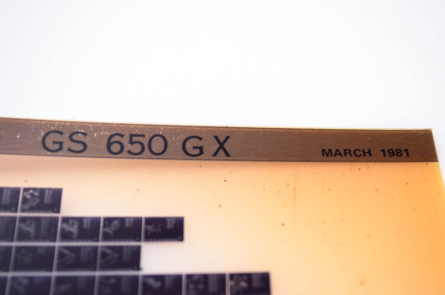 OEM Suzuki GS 650 G X 1981/March Parts Catalog Microfiche