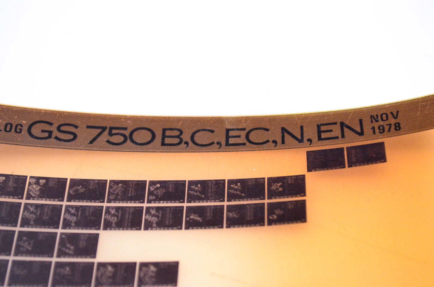 OEM Suzuki GS 750B,C,EC,N,EN 1978/November Parts Catalog Microfiche