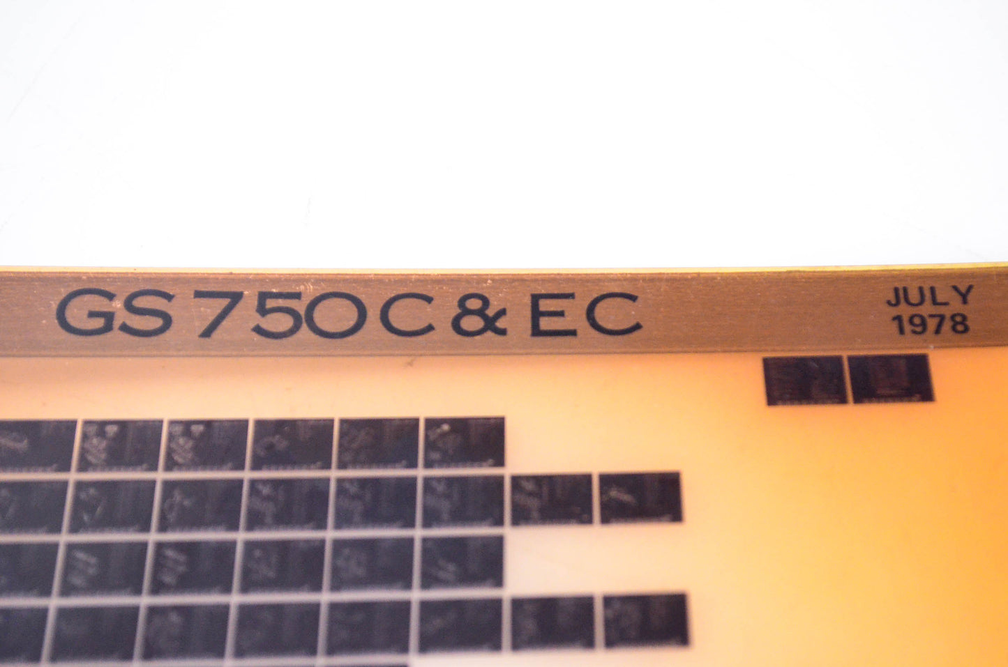 OEM Suzuki GS750C&EC 1978/July Microfiche