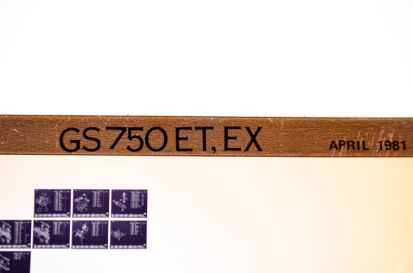 OEM Suzuki GS 750 ET, EX 1981/April Parts Catalog Microfiche