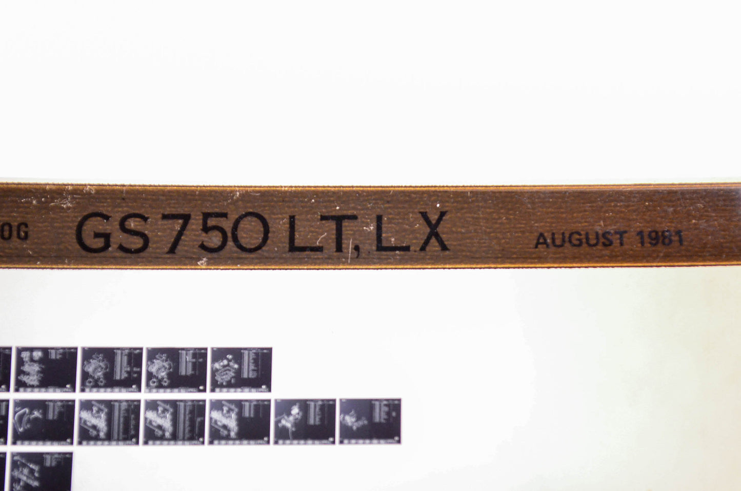 OEM Suzuki GS750 LT,LX 1981/August Parts Catalog Microfiche