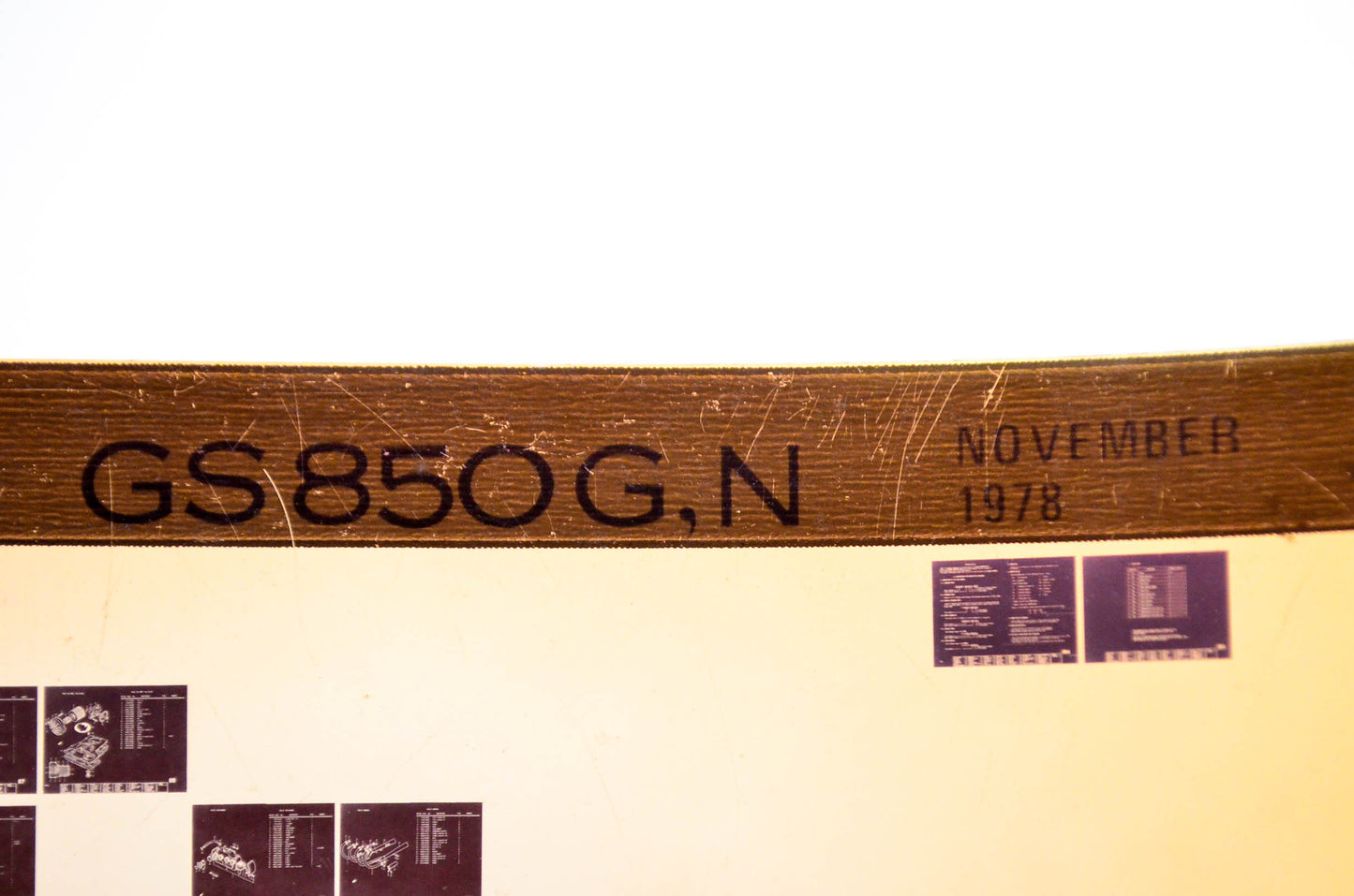 OEM Suzuki GS850G,N 1978/November Parts Catalog Microfiche