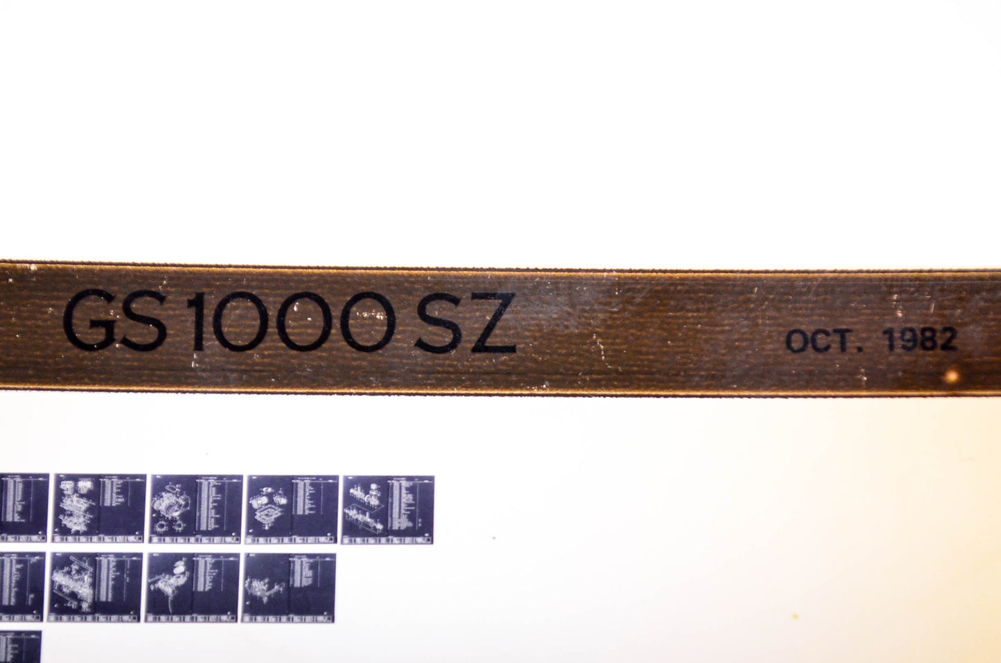 OEM Suzuki GS 1000 SZ 1982/October Parts Catalog Microfiche