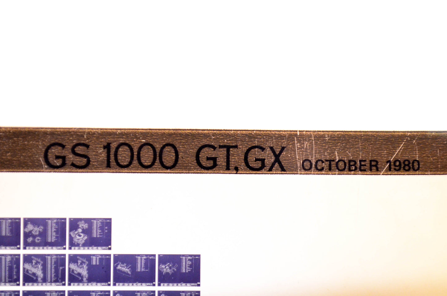 OEM Suzuki GS 1000 GT,GX 1980/October Parts Catalog Microfiche