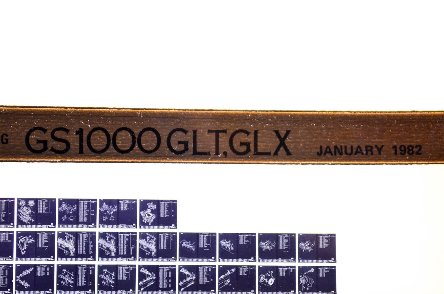 OEM Suzuki GS1000GLT,GLX 1982/January Parts Catalog Microfiche