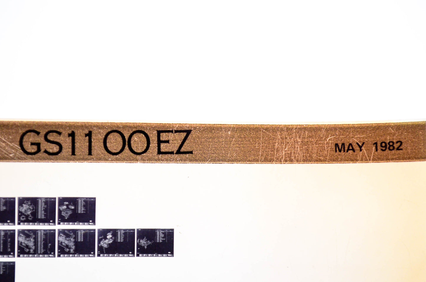 OEM Suzuki GS11 00 EZ 1982/May Parts Catalog Microfiche