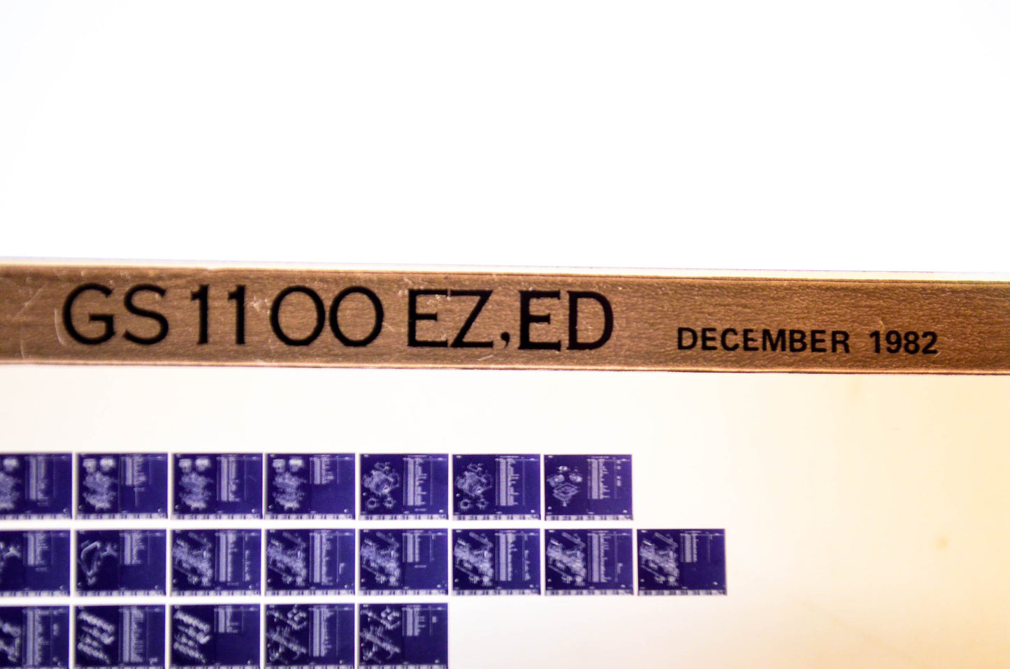 OEM Suzuki GS 11 00 EZ,ED 1982/December Parts Catalog Microfiche