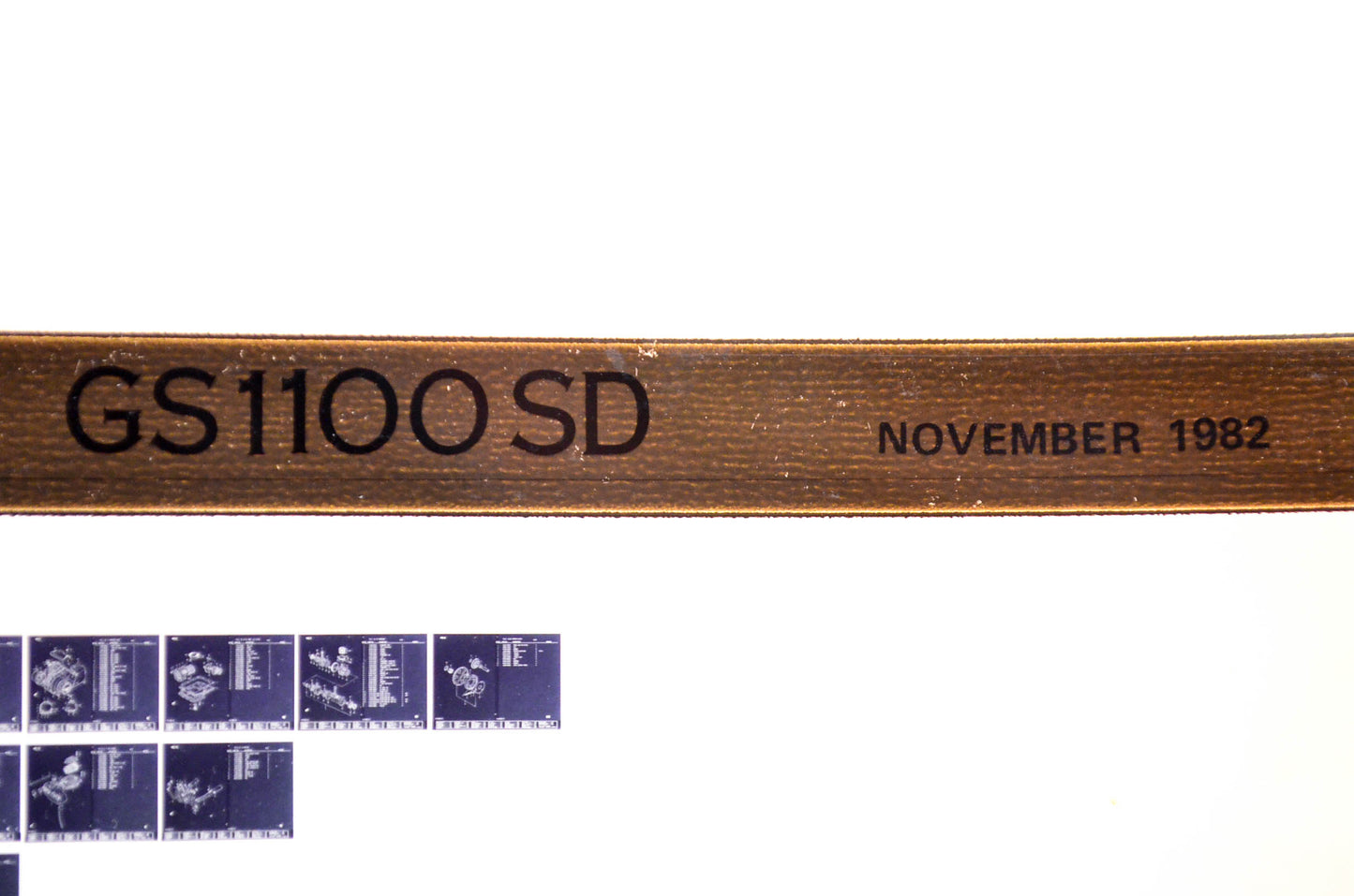 OEM Suzuki GS1100SD 1982/November Parts Catalog Microfiche
