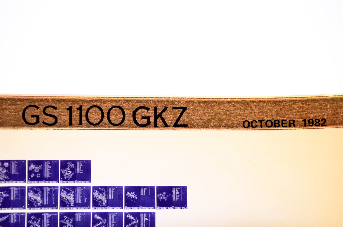 OEM Suzuki GS 1100 GKZ 1982/October Parts Catalog Microfiche