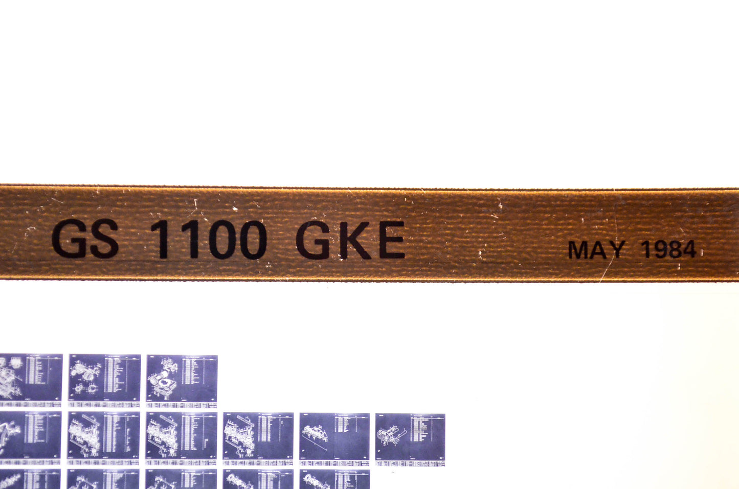 OEM Suzuki GS 1100 GKE 1984/May Parts Catalog Microfiche