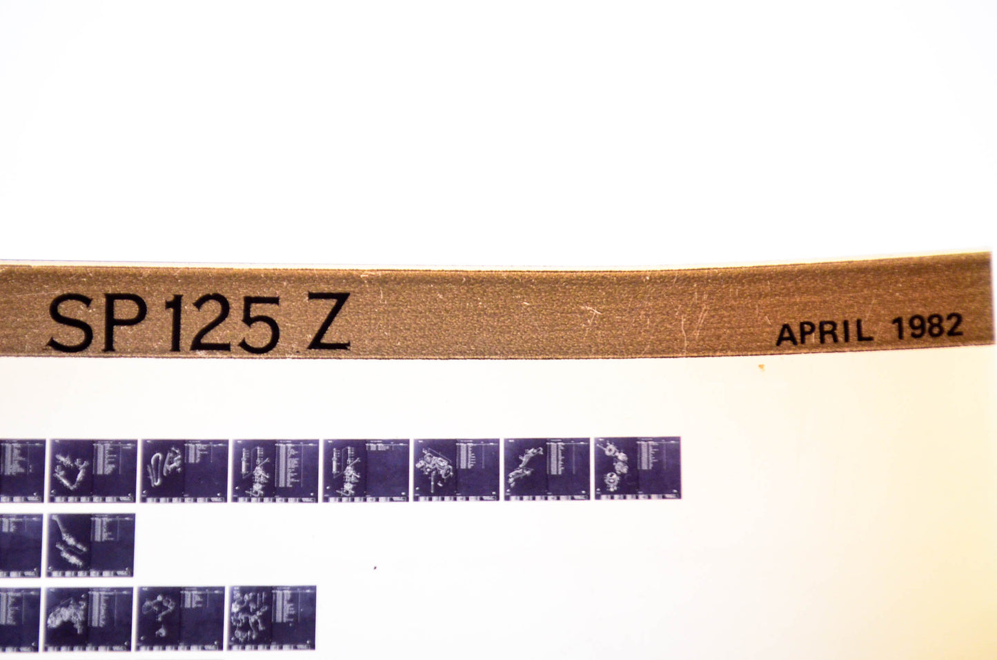 OEM Suzuki SP 125 Z 1982/April Parts Catalog Microfiche