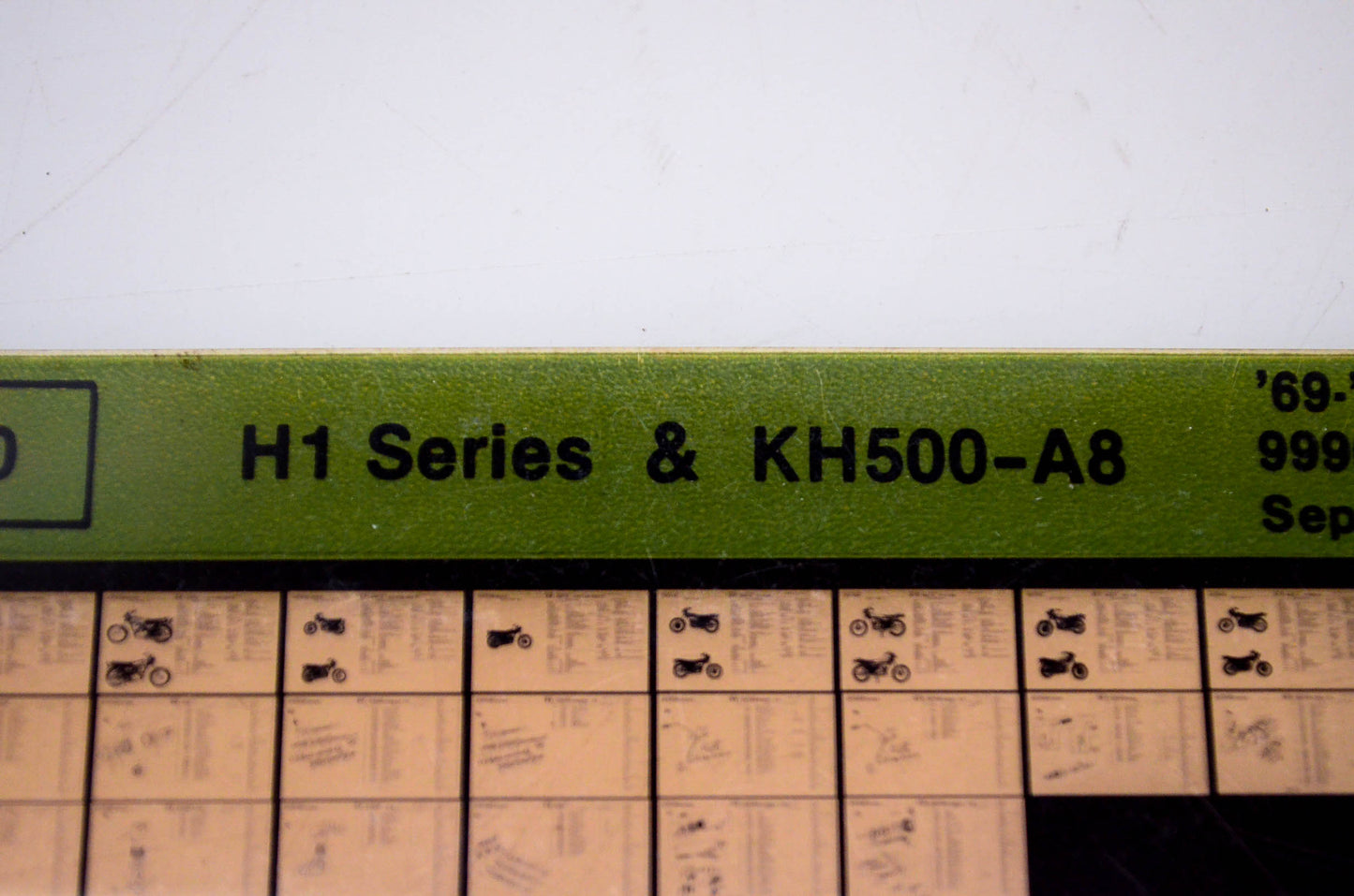 OEM Kawasaki H1 Series, KH500-A8 1985/September 500 Microfiche File '69-'76