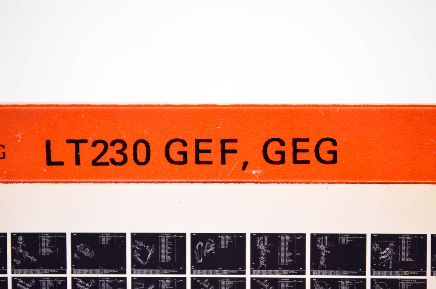 OEM Suzuki LT230 GEF, GEG 1985/July Parts Catalog Microfiche