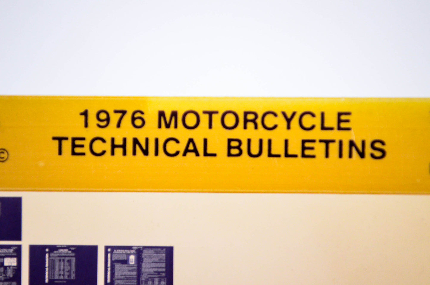 OEM Yamaha 1977/March 8 '76 Motorcycle Technical Bulletins Microfiche