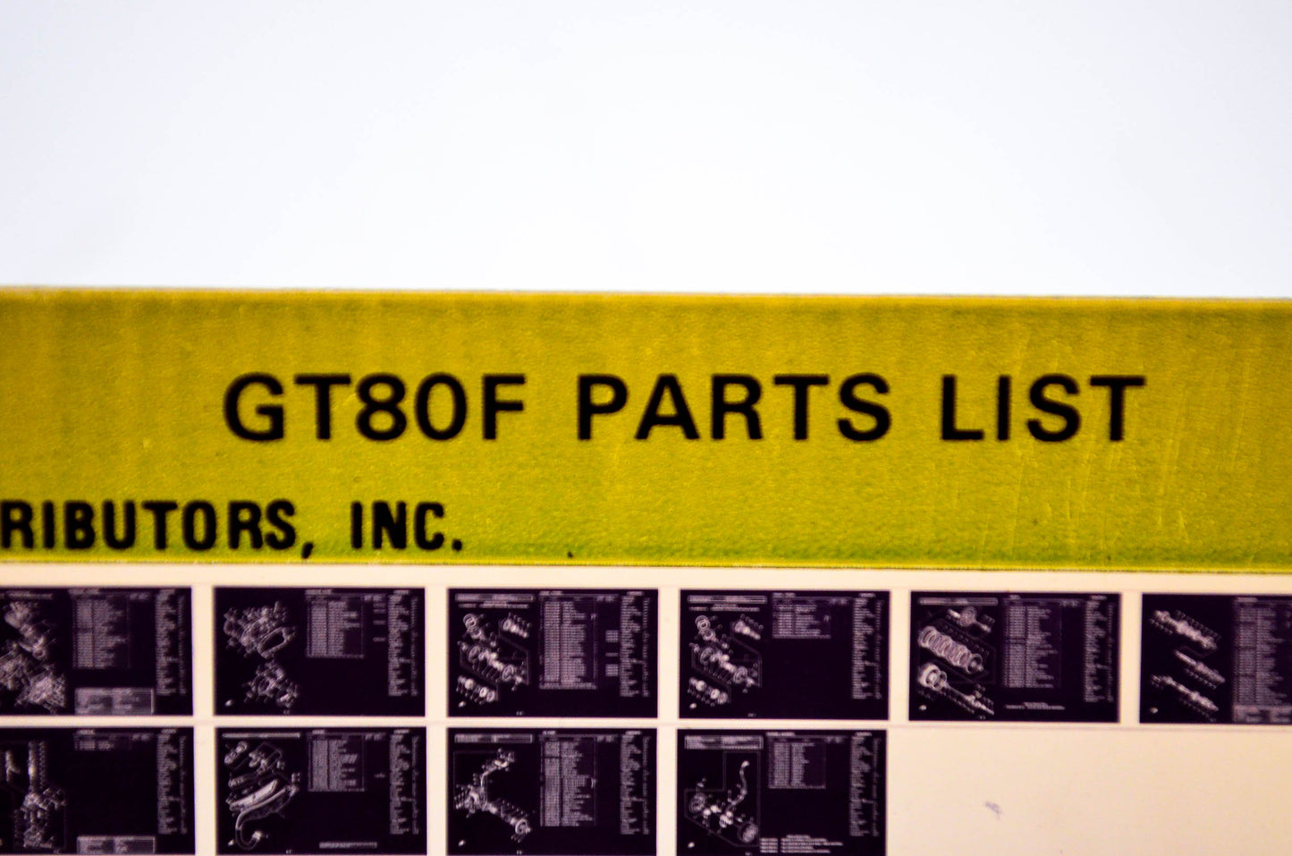 OEM Yamaha GT80F 1979/April 5 '79 Parts List Microfiche