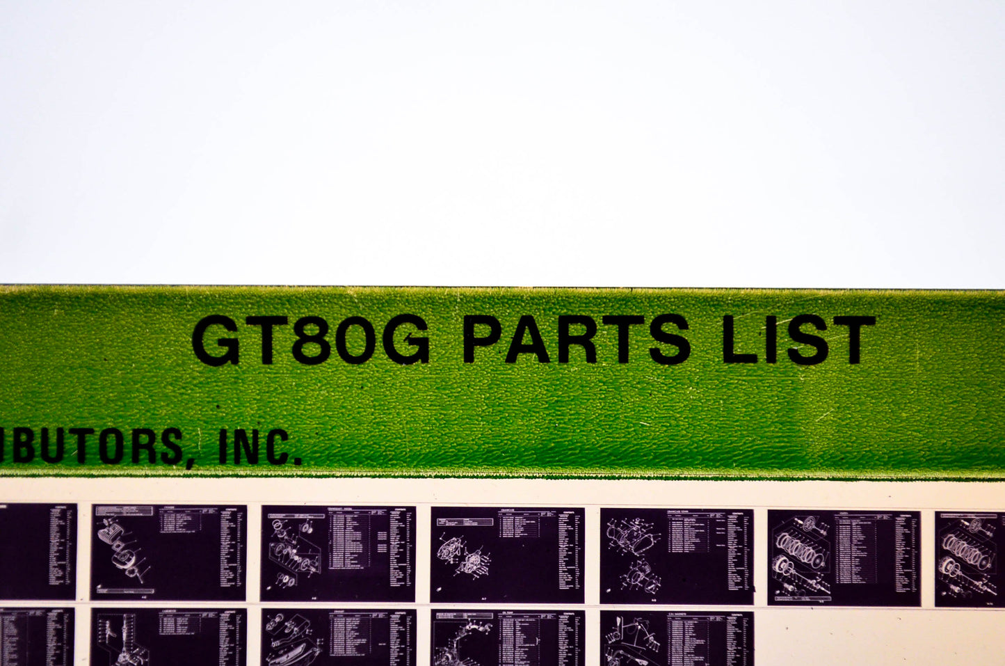OEM Yamaha GT80G 1979/December 7 '80 Parts List Microfiche