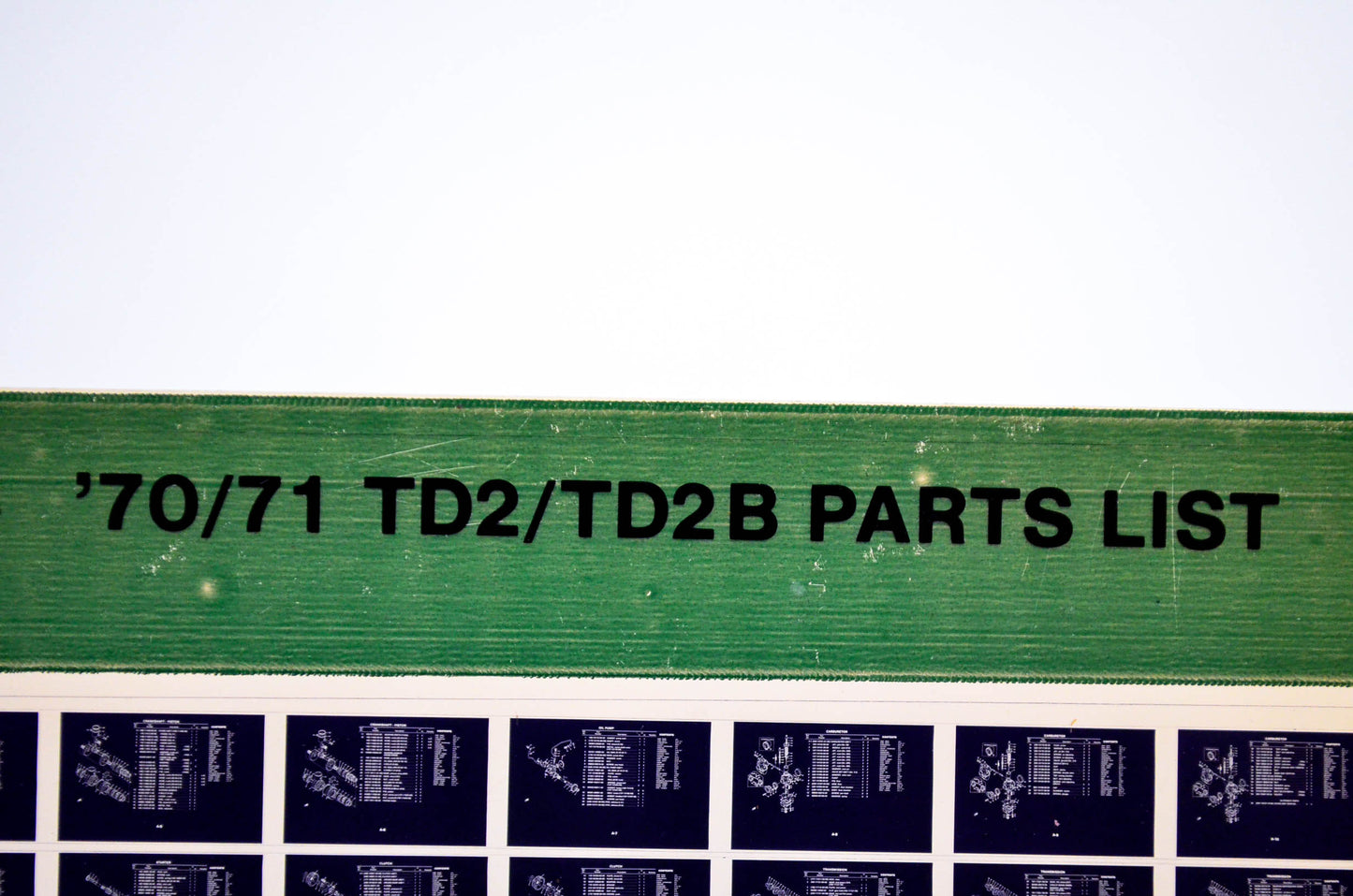 OEM Yamaha TD2/TD2B 1984/December 4 '70 -'71 Parts List Microfiche