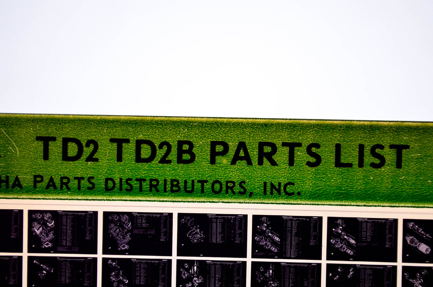 OEM Yamaha TD2 TD2B 1975/June 1 Parts List Microfiche