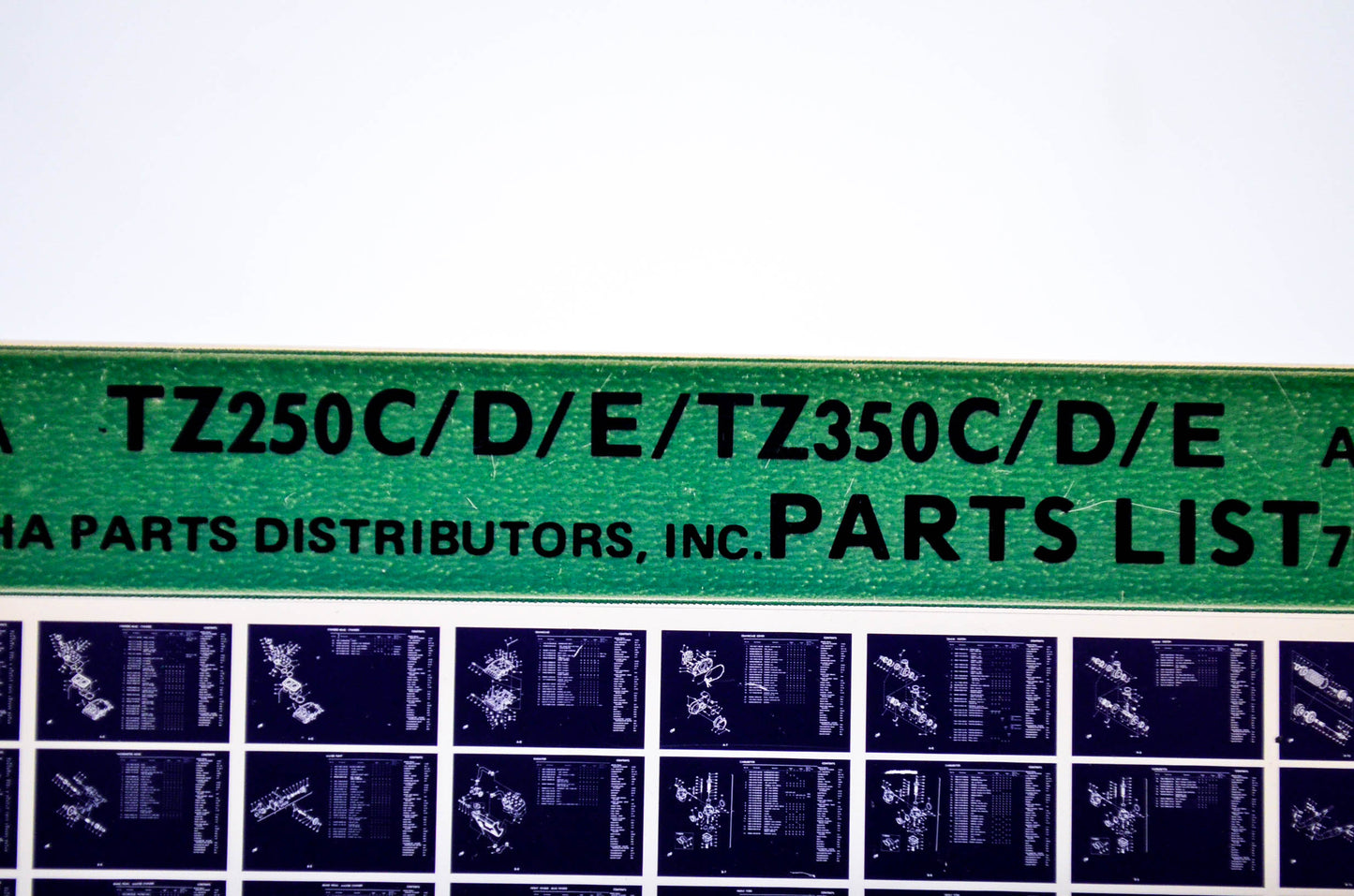 OEM Yamaha TZ250C/D/E/TZ350C/D/E 1978/April 28 '76 - '78 Parts List Microfiche