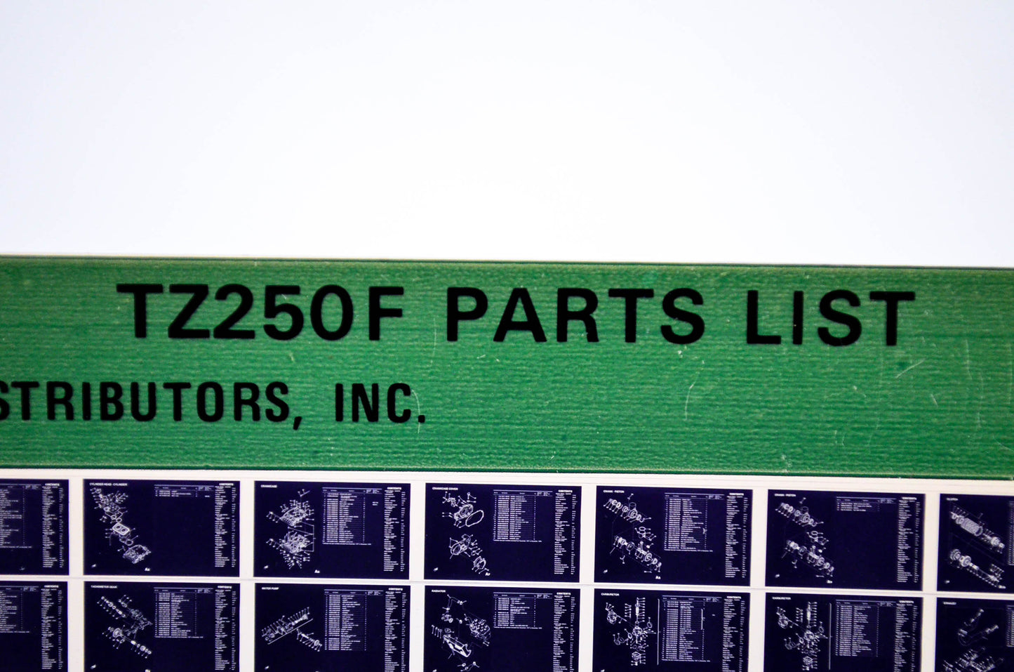 OEM Yamaha TZ250F 1979/January 10 '79 Parts List Microfiche
