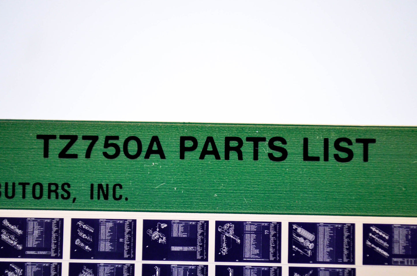 OEM Yamaha TZ750A 1979/January 19 '74 Parts List Microfiche
