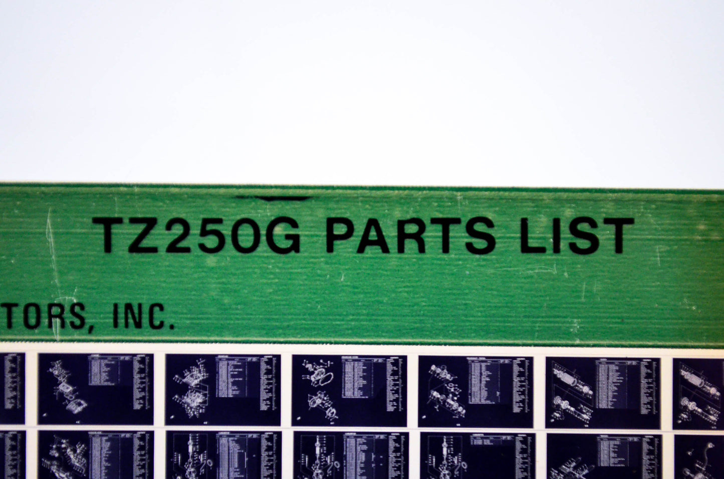 OEM Yamaha TZ250G 1979/December 17 '80 Parts List Microfiche