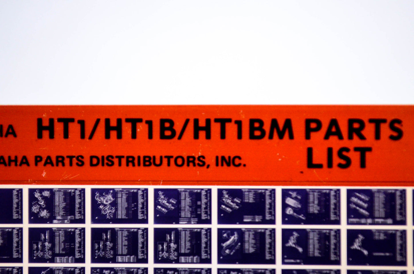 OEM Yamaha HT1/HT1B/HT1BM 1977/September 30 '70 - '71 Parts List Microfiche
