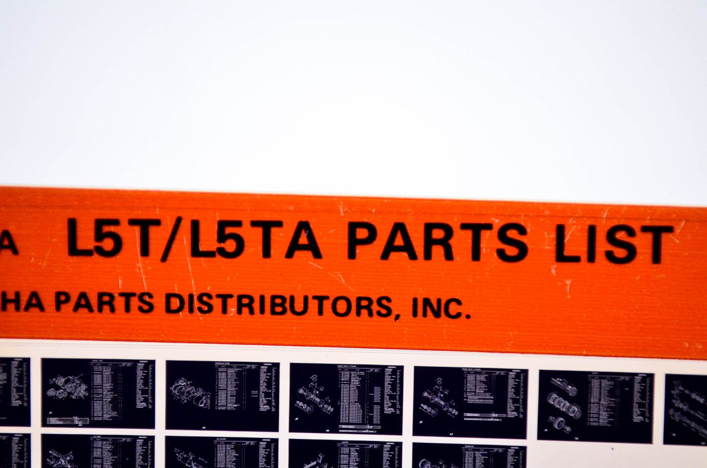 OEM Yamaha L5T/L5TA 1978/May 30 '69 - '70 Parts List Microfiche