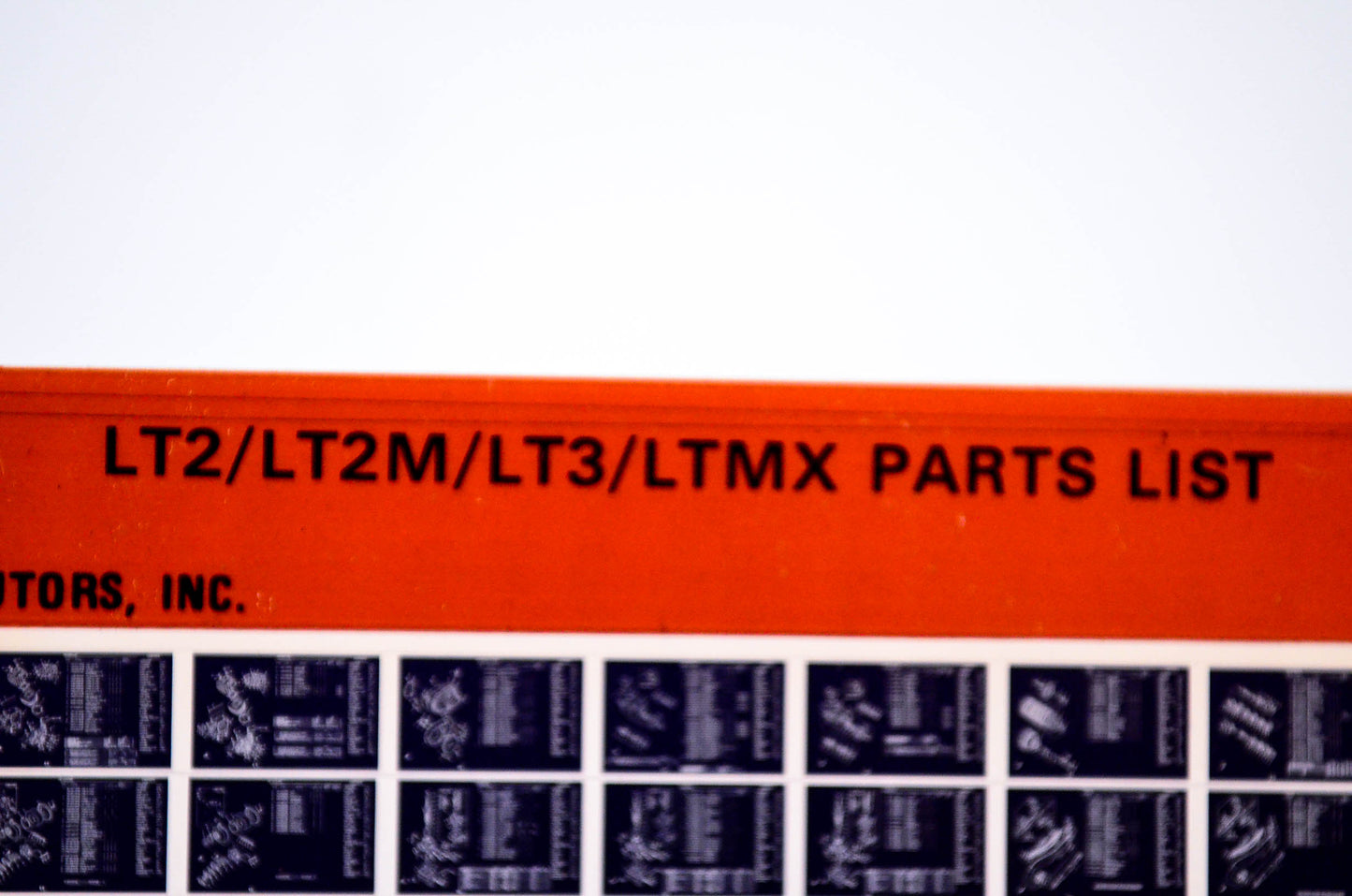 OEM Yamaha LT2/LT2M/LT3/LTMX 1979/April 6 '72 - '73 Parts List Microfiche