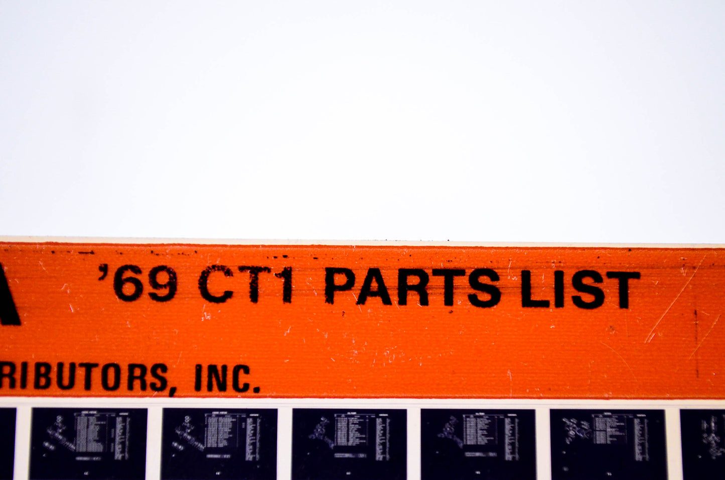OEM Yamaha CT1 1984/May 17 '69 Parts List Microfiche