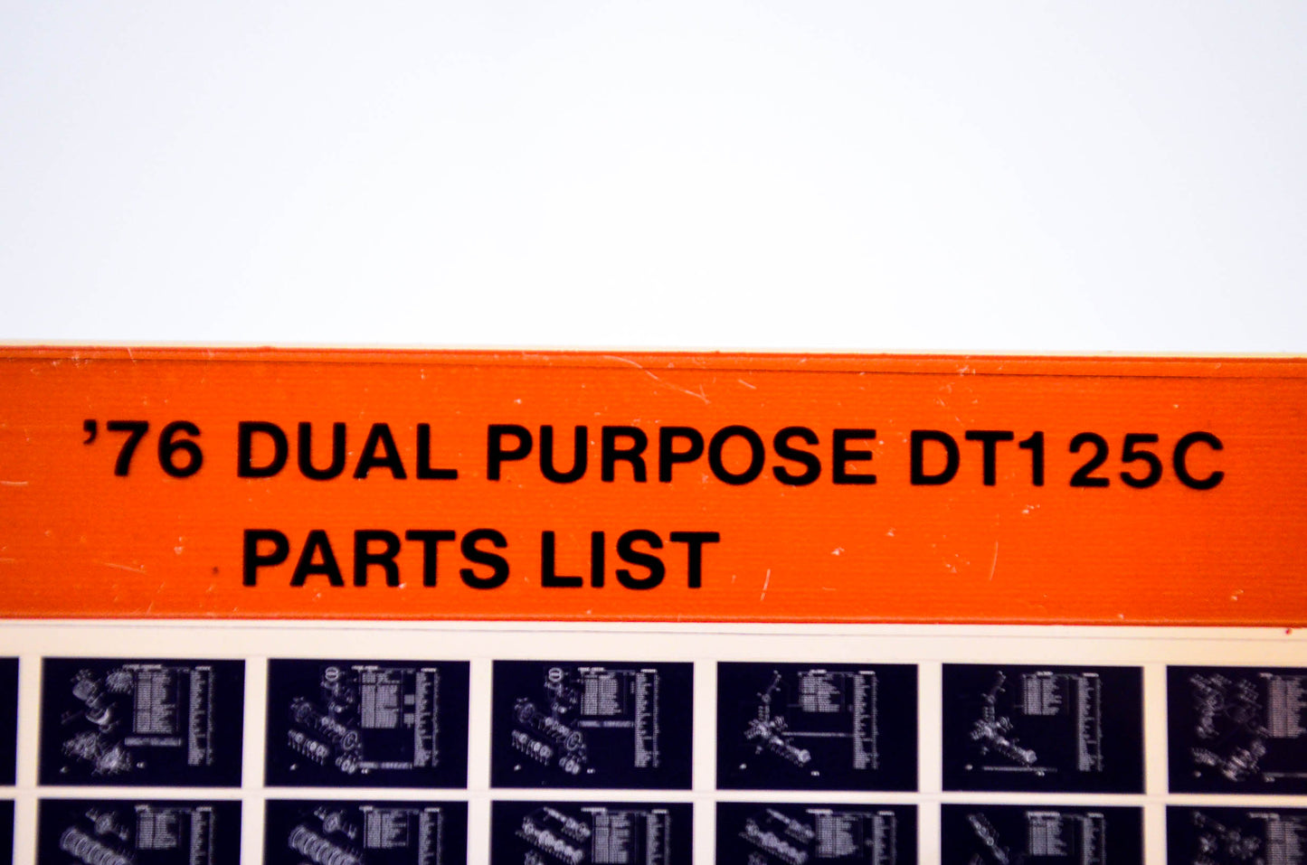 OEM Yamaha DT125C 1984/October 26 '76 Dual Purpose Parts List Microfiche