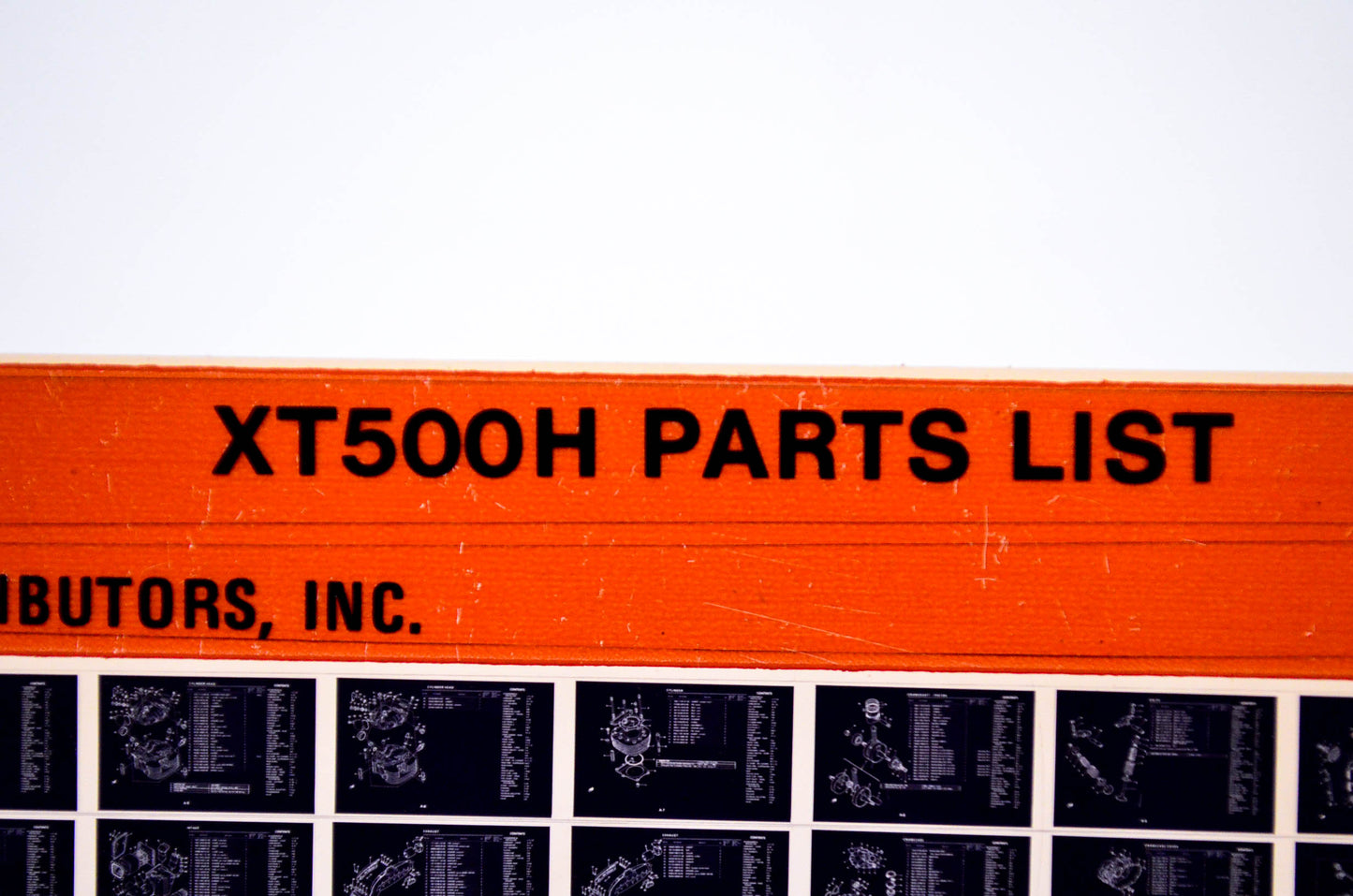 OEM Yamaha XT500H 1980/November 14 '81 Parts List Microfiche