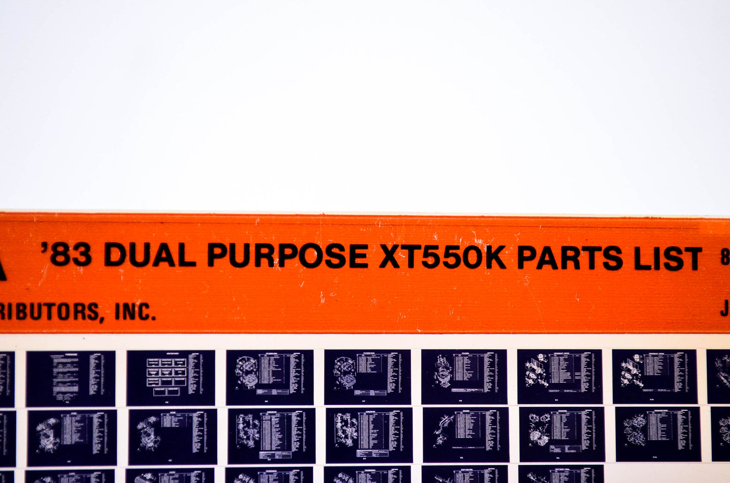 OEM Yamaha XT550K 1984/January 27 '83 Dual Purpose Parts List Microfiche