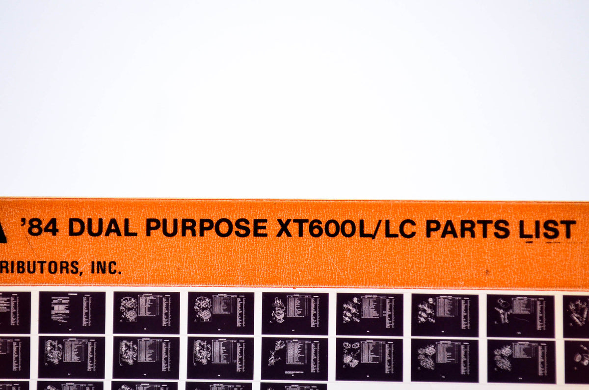 OEM Yamaha XT600L/LC 1984/March 2 '84 Dual Purpose Parts List Microfiche