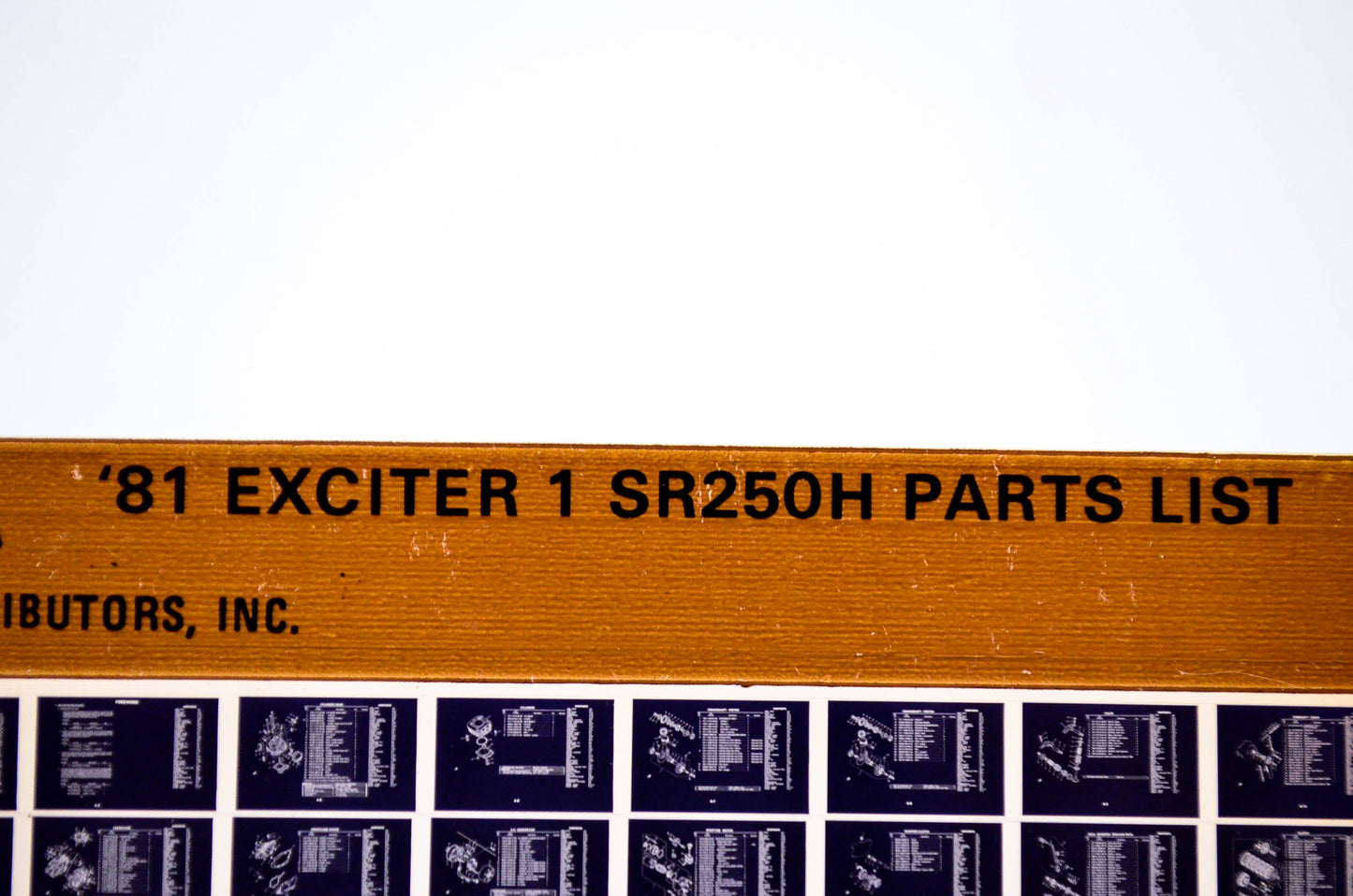OEM Yamaha SR250H 1983/May 10 '81 Exciter 1 Parts List Microfiche